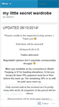 Mobile Screenshot of mylittlesecretwardrobe.wordpress.com