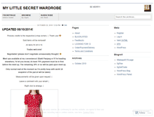 Tablet Screenshot of mylittlesecretwardrobe.wordpress.com