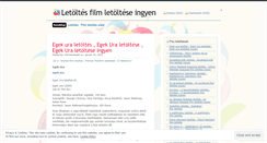 Desktop Screenshot of filmletoltesek.wordpress.com