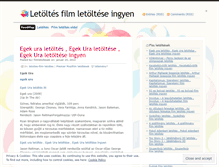 Tablet Screenshot of filmletoltesek.wordpress.com