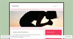 Desktop Screenshot of forgoditestify.wordpress.com