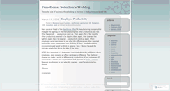 Desktop Screenshot of functionalsolution.wordpress.com