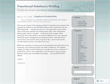 Tablet Screenshot of functionalsolution.wordpress.com
