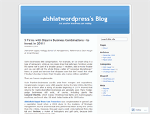 Tablet Screenshot of abhiatwordpress.wordpress.com