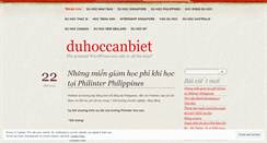 Desktop Screenshot of duhoccanbiet.wordpress.com