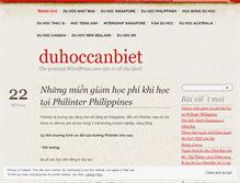 Tablet Screenshot of duhoccanbiet.wordpress.com