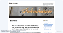 Desktop Screenshot of inkenheimer.wordpress.com