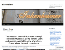 Tablet Screenshot of inkenheimer.wordpress.com