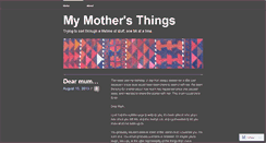 Desktop Screenshot of alifeinobjects.wordpress.com