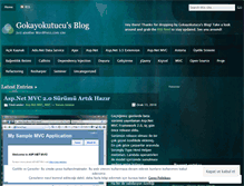 Tablet Screenshot of gokayokutucu.wordpress.com