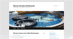 Desktop Screenshot of disneyvacationenthusiast.wordpress.com