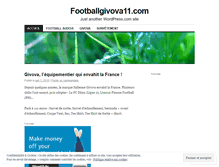 Tablet Screenshot of footballgivova11.wordpress.com