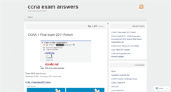 Desktop Screenshot of ccnaexamanswers.wordpress.com