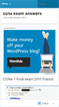 Mobile Screenshot of ccnaexamanswers.wordpress.com