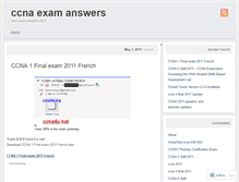 Tablet Screenshot of ccnaexamanswers.wordpress.com