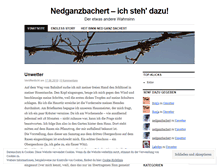 Tablet Screenshot of nedganzbachert.wordpress.com