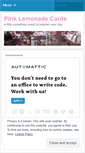 Mobile Screenshot of 3pinklemonade.wordpress.com