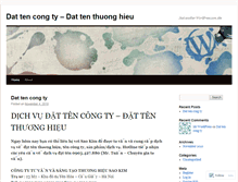 Tablet Screenshot of dattencongty.wordpress.com