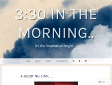 Tablet Screenshot of 3thirtyinthemorning.wordpress.com