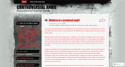 Desktop Screenshot of controversialannie.wordpress.com
