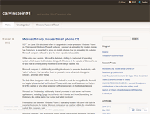 Tablet Screenshot of calvinstein91.wordpress.com