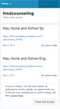 Mobile Screenshot of hisdcounseling.wordpress.com