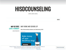 Tablet Screenshot of hisdcounseling.wordpress.com