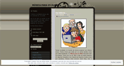 Desktop Screenshot of musicaparaolhos.wordpress.com