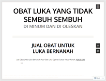 Tablet Screenshot of obatlukayangtidaksembuhsembuh.wordpress.com