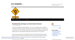 Desktop Screenshot of jageskeptisk.wordpress.com