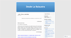 Desktop Screenshot of desdelabalaustra.wordpress.com