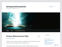 Tablet Screenshot of fantasymistressworks.wordpress.com