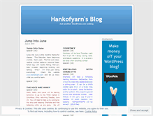 Tablet Screenshot of hankofyarn.wordpress.com