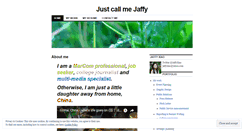 Desktop Screenshot of justcallmejaffy.wordpress.com