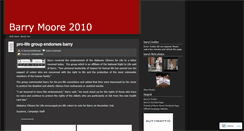 Desktop Screenshot of barrymooreforhouse.wordpress.com