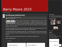 Tablet Screenshot of barrymooreforhouse.wordpress.com