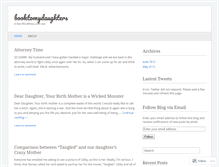 Tablet Screenshot of booktomydaughters.wordpress.com
