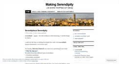 Desktop Screenshot of makingserendipity.wordpress.com