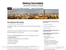 Tablet Screenshot of makingserendipity.wordpress.com