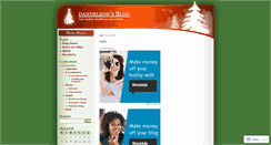 Desktop Screenshot of dandeleon.wordpress.com