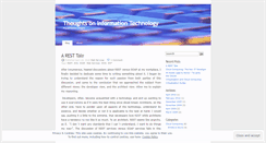 Desktop Screenshot of itechthoughts.wordpress.com