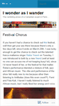 Mobile Screenshot of iwonderasiwander.wordpress.com