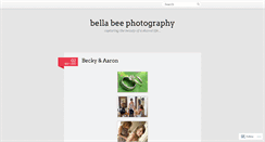 Desktop Screenshot of bellabeephoto.wordpress.com