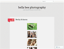 Tablet Screenshot of bellabeephoto.wordpress.com