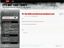 Tablet Screenshot of notthatfundy.wordpress.com