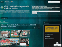 Tablet Screenshot of desarrolloempresarialunefmsabino.wordpress.com