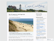 Tablet Screenshot of capecodblogger.wordpress.com