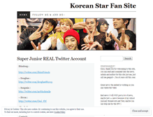 Tablet Screenshot of koreastarfan.wordpress.com