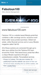 Mobile Screenshot of fabulous100.wordpress.com