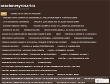 Tablet Screenshot of oracionesyrosarios.wordpress.com